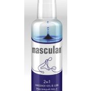 МАССАЖНЫЙ ГЕЛЬ + СМАЗКА «БЕЗ ЗАПАХА» 2 в1 MASCULAN
