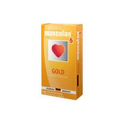 ПРЕЗЕРВАТИВЫ MASCULAN 5 ULTRA ЗОЛОТОГО ЦВЕТА, 10ШТ