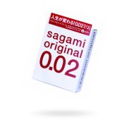 ПРЕЗЕРВАТИВЫ SAGAMI ORIGINAL 0.02 УЛЬТРАТОНКИЕ,ГЛАДКИЕ №3