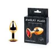 GOLDEN PLUG SMALL, цвет кристалла красный - L 7,2 см  D 2,8 см - вес 50г