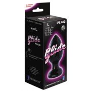 Анальный плаг Glide L, L 95 мм, D 58 мм, цвет чёрный