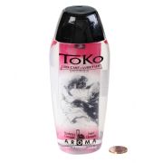 ЛУБРИКАНТ SHUNGA TOKO AROMA НА ВОДНОЙ ОСНОВЕ, КЛУБНИКА И ШАМПАНСКОЕ, 165 МЛ.