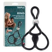 Лассо с подхватом мошонки Triple Ball- und Cockring