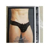 Трусы мужские со шнуровкой FlirtOn, черные