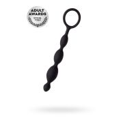 АНАЛЬНАЯ ЦЕПОЧКА TOYFA A-TOYS S, СИЛИКОН, ЧЕРНЫЙ, 19,5СМ