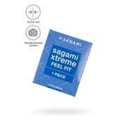 Презервативы Sagami, Extreme, Feel Fit, Гладкие, 19см, 5,1см, 1шт.