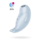 Вакуумный стимулятор клитора Satisfyer Seal You Soon, силикон, голубой, 11 см
