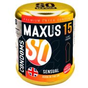 Презервативы MAXUS гладкие Sensual (факел)
