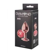 Анальная Пробка Diamond Ruby Shine розовое золото