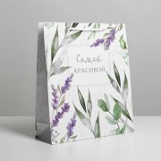 Пакет подарочный ламинированный 21 х 25 х 8 см