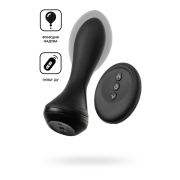 Надувная анальная вибровтулка POPO Pleasure by TOYFA Phoenix, силикон, черный, 13,5 см