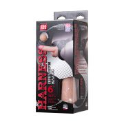 СТРАПОН НА КРЕПЛЕНИИ LOVETOY WOMAN LONG С 3 НАСАДКАМИ, NEOSKIN, ТЕЛЕСНЫЙ