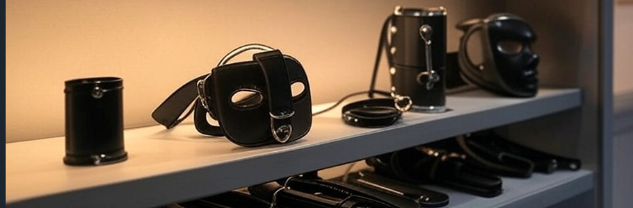 Товары БДСМ на полке магазина