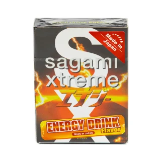 Презервативы Sagami Xtreme Energy №3, 19 см латексные— ультратонкие 0.04 мм с ароматом энергетика для экстремальных ощущений и максимальной защиты!