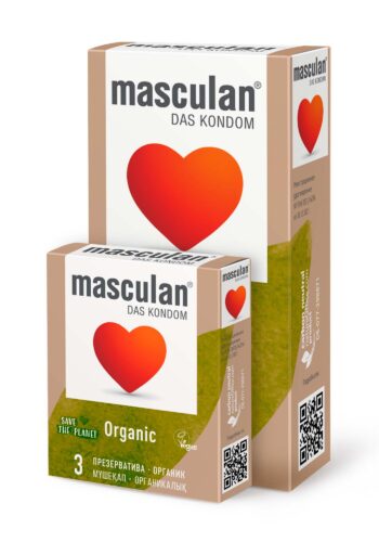 Презервативы MASCULAN ORGANIC (веганские и  CO2-нейтральные)