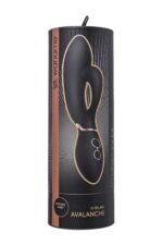 Вибратор-кролик WANAME D-SPLASH Avalanche, силикон, черный, 20,5 см