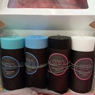 Набор свечей Wax Play 40-45°С (2шт), 50-55°С (2шт), 4 шт., ручная работа, 150 г*4