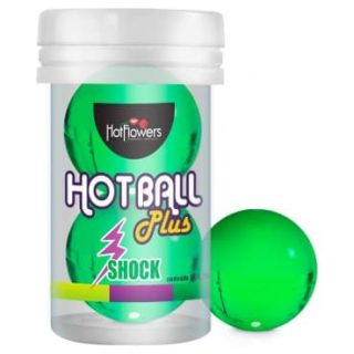 Лубрикант HOT BALL PLUS на силиконовой основе в виде двух шариков с покалывающим эффектом