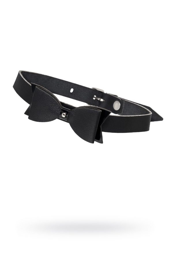 Чокер Black tie от Pecado BDSM, натуральная кожа, 45 см