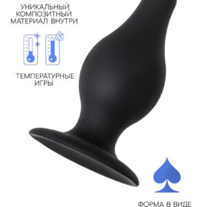 АНАЛЬНАЯ ВТУЛКА EROTIST SPADE L - ЧЁРНЫЙ, 11 СМ
