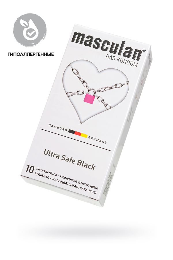 ПРЕЗЕРВАТИВЫ MASCULAN, Ультрапрочные, Ultra Safe Black