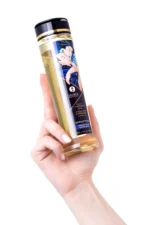 Shunga Масло для массажа Seduction Midnight flower, натуральное, возбуждающее, с цветочным ароматом — изображение 5
