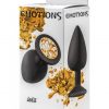 Анальная пробка Emotions Cutie Black Golden crystal 4.2 см
