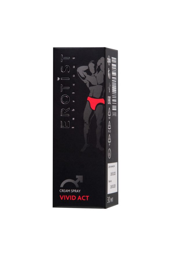 КРЕМ-СПРЕЙ EROTIST VIVID ACT, ДЛЯ МУЖЧИН, ДЛЯ ПОВЫШЕНИЯ ПОТЕНЦИИ И УЛУЧШЕНИЯ ЭРЕКЦИИ, 30МЛ