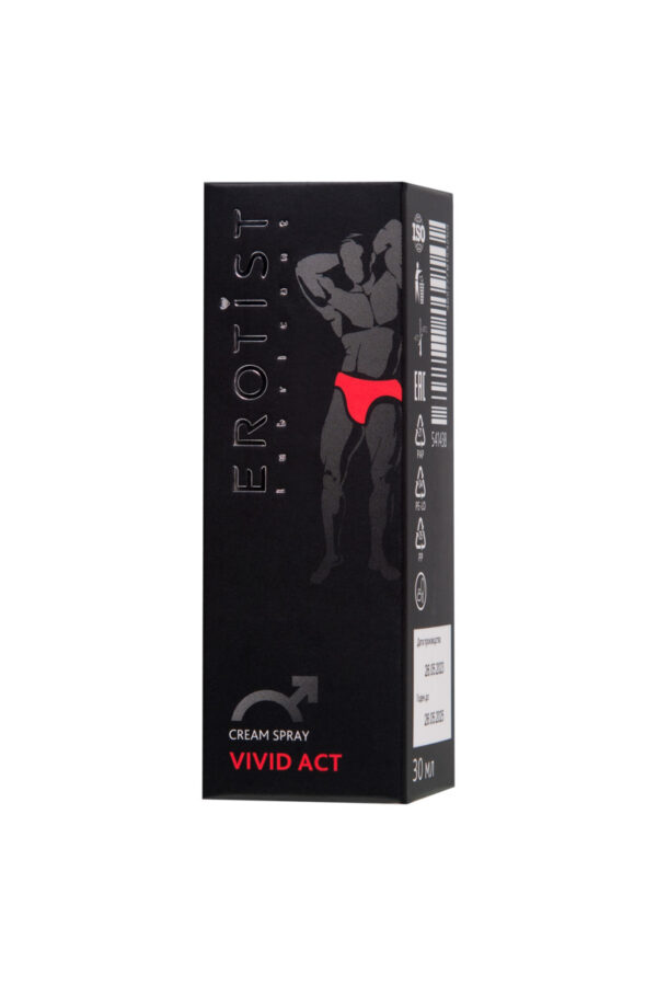 КРЕМ-СПРЕЙ EROTIST VIVID ACT, ДЛЯ МУЖЧИН, ДЛЯ ПОВЫШЕНИЯ ПОТЕНЦИИ И УЛУЧШЕНИЯ ЭРЕКЦИИ, 30МЛ