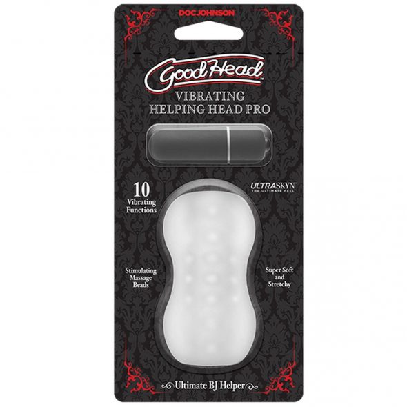 Мастурбатор с вибропулей GoodHead™ от DJ Doc Johnson, 7.6 см