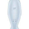 Вакуумный стимулятор клитора Satisfyer Seal You Soon, силикон, голубой, 11 см