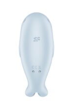 Вакуумный стимулятор клитора Satisfyer Seal You Soon, силикон, голубой, 11 см