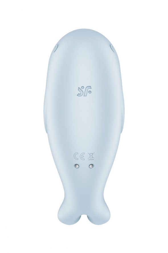 Вакуумный стимулятор клитора Satisfyer Seal You Soon, силикон, голубой, 11 см