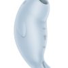 Вакуумный стимулятор клитора Satisfyer Seal You Soon, силикон, голубой, 11 см