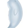 Вакуумный стимулятор клитора Satisfyer Seal You Soon, силикон, голубой, 11 см