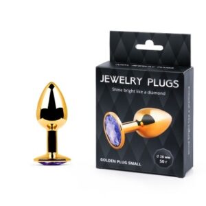 GOLDEN PLUG SMALL, цвет кристалла светло-фиолетовый