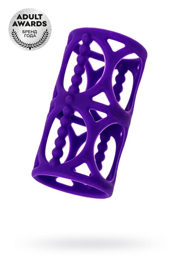 НАСАДКА НА ПЕНИС TOYFA A-TOYS , СИЛИКОН, ФИОЛЕТОВЫЙ, 7,5 СМ