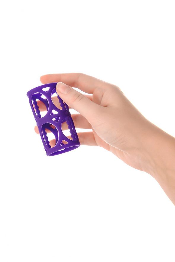 НАСАДКА НА ПЕНИС TOYFA A-TOYS , СИЛИКОН, ФИОЛЕТОВЫЙ, 7,5 СМ