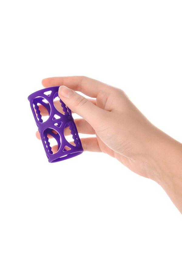 НАСАДКА НА ПЕНИС TOYFA A-TOYS , СИЛИКОН, ФИОЛЕТОВЫЙ, 7,5 СМ