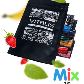 Презервативы Vitalis, premium, микс, 18 см, 5,3 см