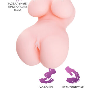 МАСТУРБАТОР РЕАЛИСТИЧНЫЙ TOYFA JUICY PUSSY BABYCAKES, TPE, ТЕЛЕСНЫЙ, 14,5 СМ