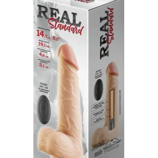 Вибромассажёр REAL Vibro Standard 3 на присоске с пультом д/у
