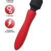 Двусторонний вибромассажер Black&Red by Toyfa, силикон, 21 см