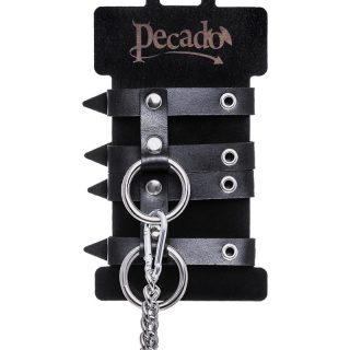 Наручники Pecado BDSM, однослойные из двух ремешков, натуральная кожа, черные