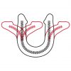 Фаллоимитатор двухсторонний FLEX&FIX SISTEM L 426 мм, D 37 мм