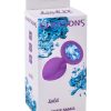 Анальная пробка Emotions Cutie Purple Light blue crystal 2.7 см