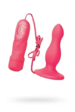 Анальная вибро-втулка POPO Pleasure by TOYFA, TPR, розовый, 10,5 см — мягкая вибрация для анального экстаза!