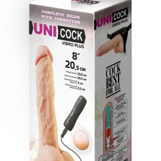 Насадка на харнесс UNICOCK vibro 8", с вибрацией, 20.5 см