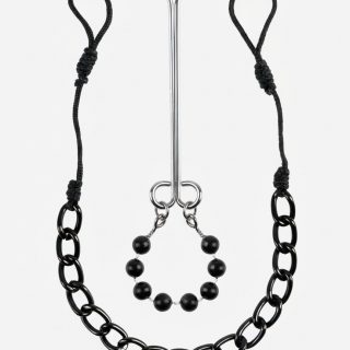 Лассо на соски с цепочкой + зажим на клитор Nipple & Clit Jewelry — BDSM-украшение для острых ощущений!
