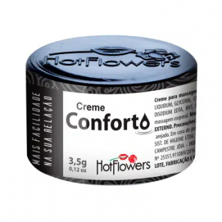 Крем HotFlowers COMFORT для облегчения анального проникновения.